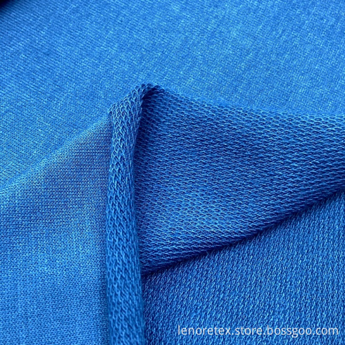 Recycled Polyester Rayon Knit Spandex French Terry Fabric